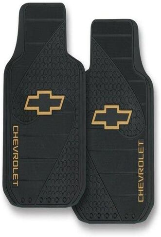 PLASTICOLOR 001381R01 Chevy Factory Style Trim-to-Fit Molded Front Floor Mats - Set of 2 in Kuwait