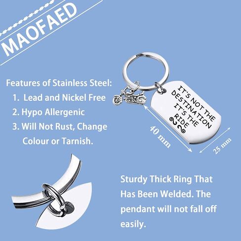 MAOFAED Biker Gift Motocycle Keychain Motorcycle Birthday Gift Stocking Stuffer Biker Chick Gift in Kuwait