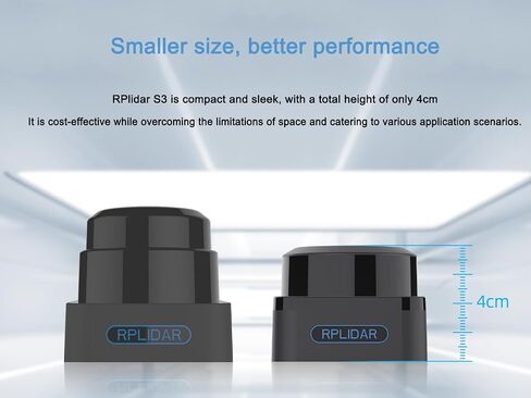 ماسح ضوئي أو مستشعر RPLIDAR S3 TOF Lidar من youyeetoo - نطاق 40 مترًا، أخذ عينات 32 كيلو هرتز، حجم صغير، قياسات عالية الدقة لتطبيقات مختلفة in Kuwait