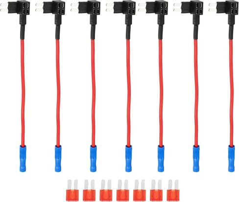 uxcell 1 Set Universal 7pcs Car Fuse Tap Add a Circuit Adapter 12V with 7pcs 20A Micro 2 APT APR Blade Type Fuse in Saudi Arabia