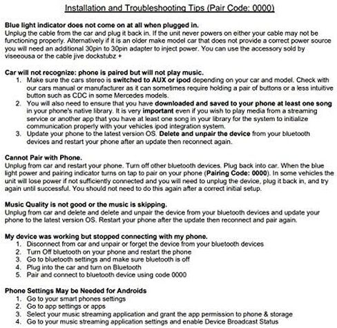 بوفي محول واجهة موسيقى بلوتوث لاسلكية WMA3000B لتكامل ايبود في السيارة (موصل USB/AUX) in Kuwait