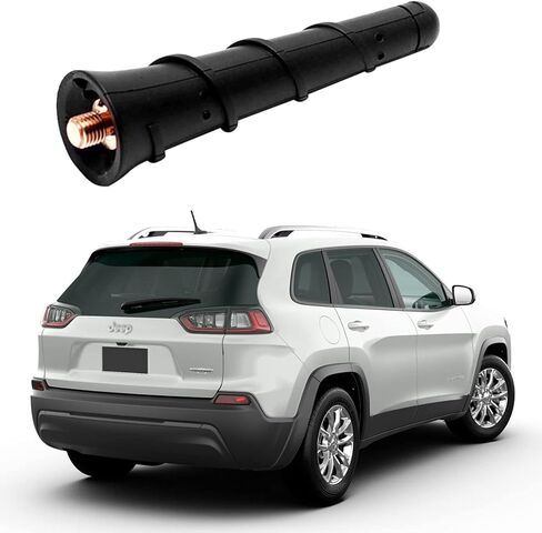 هوائي BASIKER 3.2 بوصة قصير لـ 2011-2023 Jeep Cherokee Grand Cherokee Compass Renegade، Dodge Journey Avenger Durango Dart Chrysler 200، Fiat 500، هوائي سقف السيارة، 68297936AA 5091100AA 5091100AB in Kuwait