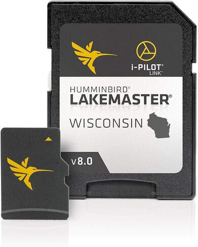 Humminbird 600025-7 LakeMaster Wisconsin V8 Digital GPS Maps Micro Card in Saudi Arabia