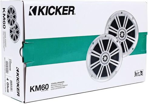 العبوة: مستقبل وسائط رقمي مارين 1Din KD-X33MBS من جيه في سي مع بلوتوث وUSB وتحكم باندورا + زوج من مكبرات صوت كيكر 41KM604W 6.5 انش 4 اوم 4 اوم باجمالي 300 واط كحد اقصى/100 واط RMS in Kuwait