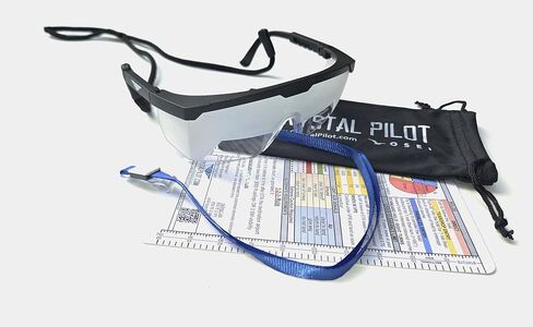 Crystal Pilot Certified IFR Training Glasses/View Limiting Goggles & IFR Cheat Sheet for Exam Test Prep in Kuwait