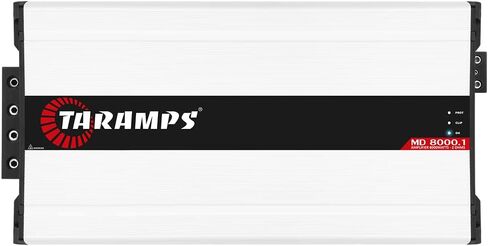 Taramps MD 8000.1 2 Ohms Amplifier 8000 Watts RMS Dual Input Class D 1 Channel Car Audio, Power Control System, Monoblock Amp, High Performance, Crossover, MD 8k in Saudi Arabia