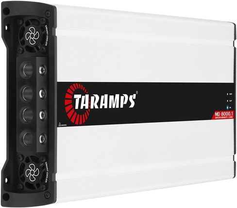 Taramps MD 8000.1 2 Ohms Amplifier 8000 Watts RMS Dual Input Class D 1 Channel Car Audio, Power Control System, Monoblock Amp, High Performance, Crossover, MD 8k in Saudi Arabia