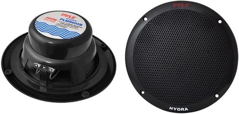 Pyle Marine Receiver Speaker Kit - 4-Channel Amplifier w/ 6.5" Speakers (4) Waterproof Poly Bag 3.5mm Jack RCA Adaptor for MP3/iPod & Volume Gain Remote Control & Power Protection Circuitry - PLMRKT4B in Saudi Arabia