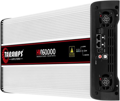 Taramps HV 160.000 Class D 1 Channel Max Power 160000 watts RMS at 0.5 Ohm, High Voltage Amplifier, Monoblock, Power Competition Sub-bass to Mid-High Car Audio System in Kuwait