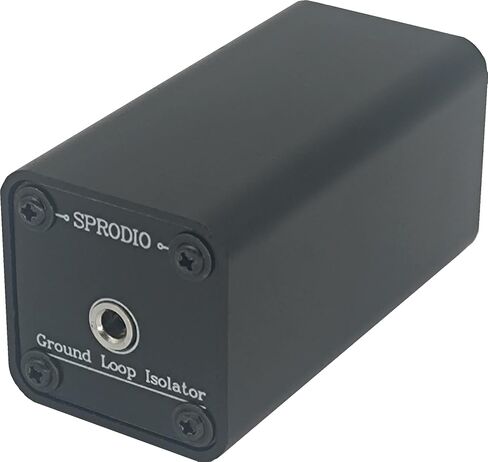 SPRODIO 3.5 مم عازل ضوضاء بحلقة أرضية، فلتر ضوضاء Aux 1/8 بوصة لنظام الصوت المنزلي/صوت السيارة، بالداخل جزء محول عزل اقتران الصوت -F8 in Saudi Arabia