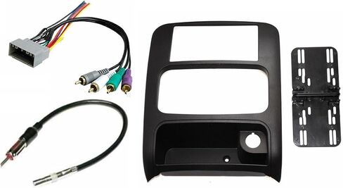 Double Din Dash Kit Aftermrket Radio Install Compatible with Jeep Liberty 2003-2007 with Premium Infiniti Sound Systems in Saudi Arabia