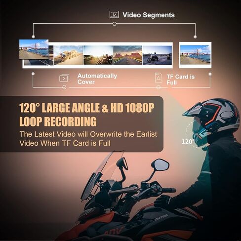 فريدكون سماعة خوذة دراجة نارية مع كاميرا R1plus خوذة إنترفون 1080P واي فاي أنظمة اتصالات الدراجات النارية مع إلغاء الضوضاء CVC / مشاركة الموسيقى / IP65 مقاومة للماء (تأتي مع بطاقة TF 64 جيجا) in Kuwait
