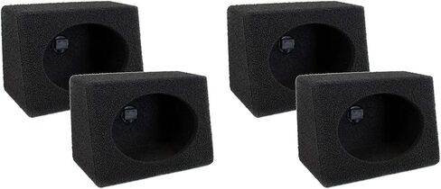 QPower Q-Bomb 6x9 Car Subwoofer Box Enclosures w/Bedliner Spray Pair (4 Pack) in Saudi Arabia