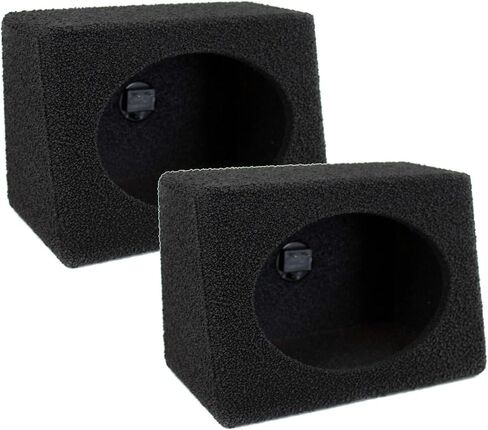 QPower Q-Bomb 6x9 Car Subwoofer Box Enclosures w/Bedliner Spray Pair (4 Pack) in Saudi Arabia