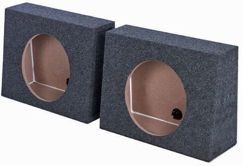 QPower QTW12 Single 12" Sealed Car Audio Subwoofer Sub Box Enclosures, Pair in Saudi Arabia