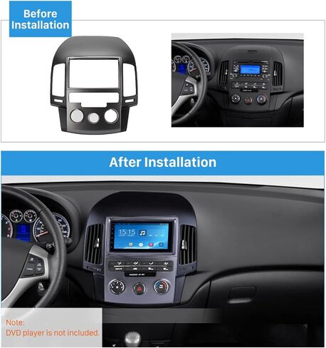 مجموعة أدوات عدادات السيارة، إطار لوحة السيارة، التحكم المركزي 2DIN، إطار تحويل لوحة DVD GPS لسيارة Hyundai I30 2009 in Saudi Arabia