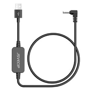 كابل كاشف الرادار Jsvecip، كابل توصيل USB إلى RJ11 متوافق مع كاشف الرادار Uniden R3 R7 R1، مرافقة 360، جواز السفر 9500i/7500S/8500/7500/6800، كابل محول ولاعة السيارة 5 فولت/12 فولت