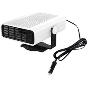 سخان سيارة محمول، 2023 ترقية مروحة سخان تلقائي، مزيل ضباب السيارة، تسخين سريع مزيل الصقيع بسرعة 12 فولت 150 وات مروحة سخان سيراميك أوتوماتيكية 3 منافذ توصيل في ولاعة السجائر باللون الأبيض in Kuwait