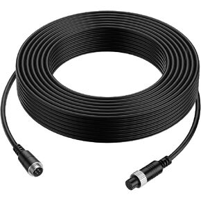 EKYLIN 65FT 20M Car Video Extension Cable 4Pin Aviation for CCTV Rearview Camera Truck Trailer Camper Bus Motorhome Vehicle Backup Monitor Waterproof Shockproof System in Kuwait