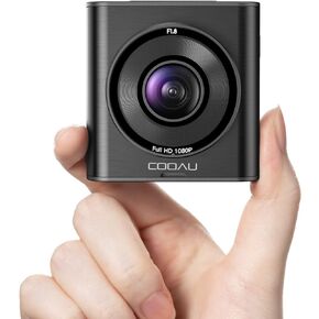 COOAU Mini Dash Cam, Dash Camera for Cars FHD 1920x1080P, Dashcam Front with 2" IPS Screen, Car Dash Camera Built-in Night Vision, Wide Angle, Supercapacitor, WDR, G-Sensor, Loop Record (M53) in Kuwait