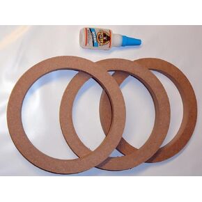 مجموعة أدوات PowerHouse 3 Case Pack Kit 8 بوصات MDF مكبر صوت مضخم صوت فاصل 3/4 بوصة مع غراء غوريلا in Kuwait