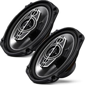 6 x 9 5-Way Car Coaxial Audio Speakers (Pair), w/PEI Dome Tweeters in Kuwait