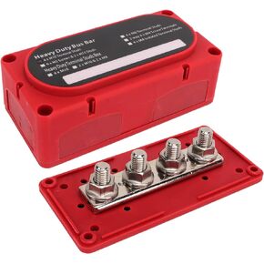 300A Bus Bar 5/16 تصميم الوحدة الثقيلة BusBar Box كتلة توزيع الطاقة 48V 4X M8 محطة ترصيع البطارية تقاطع كتلة لشاحنة البطارية البحرية RV in Kuwait