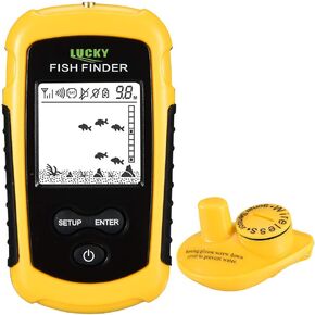 قارب محدِّد العمق بشاشة LCD محمول من LUCKY Castable اللاسلكي لأسماك الكاياك المثبتة على شكل سمكة الثلج in Kuwait