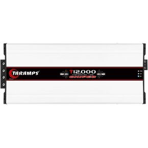 Taramps T 12.000 Chipeo 1 Ohm 12000 Watts Rms 12.6 Volts, Peak Power 13300 Watts Rms Monoblock Car Audio Amplifier RCA Input Gain Control Smart Cooler in Saudi Arabia