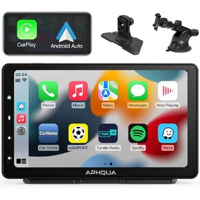2023 Newest Wireless Apple Carplay & Android Auto, Portable Carplay Screen for Car, 7'' IPS Touchscreen Car Stereo with Detchable Sunshade, Bluetooth 5.0, AUX/FM Transmitter Supports Most Car Models in Kuwait