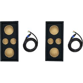 Q Power CH102S Chuchero Car Audio Subwoofer Enclosure Box for 8 Inch Mids and 3 Inch Tweeters (2 Pack) in Kuwait