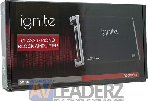 Ignite Audio R3000/1D, Class D Mono Block Car Amplifier - 6000 Watts Peak Power in Kuwait