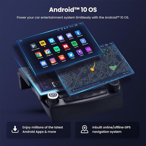 maXpeedingrods Car Stereo Radio for Honda Accord 7th 2003-2007, Wireless Apple Carplay Android Auto, 10.1 Inch IPS Touch Screen Head Unit, GPS Navigation, Bluetooth, WiFi, USB in Saudi Arabia