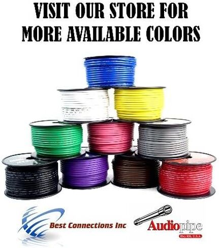 Audiopipe 10 Gauge Auto Primary Wire 100 Feet, AP-10-100 (Red) in Saudi Arabia