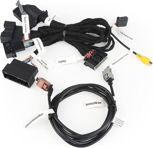 10.16 سم إلى 20.32 سم PNP تحويل لفورد SYNC 1 إلى SYNC 3 ترقية متوافقة مع Ford Edge Fusion F-150 Mustang - محول طاقة فائق التحمل ومحول وحدة واجهة USB وكابل APIM in Kuwait