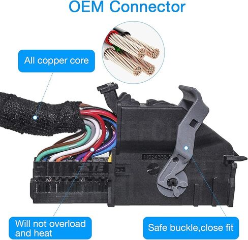 10.16 سم إلى 20.32 سم PNP تحويل لفورد SYNC 1 إلى SYNC 3 ترقية متوافقة مع Ford Edge Fusion F-150 Mustang - محول طاقة فائق التحمل ومحول وحدة واجهة USB وكابل APIM in Kuwait