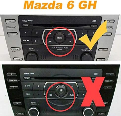 Yomikoo Car Audio AUX Input، Stereo CD Changer 3.5mm AUX Cable for Mazda 3 2004-2008، Mazda 5 2005-2009، Mazda 6 2002-2008، RX-8 2004-2006، CX-7 2007-2008، MPV 2002-2011 ، بريماسي 2002-2008 in Kuwait