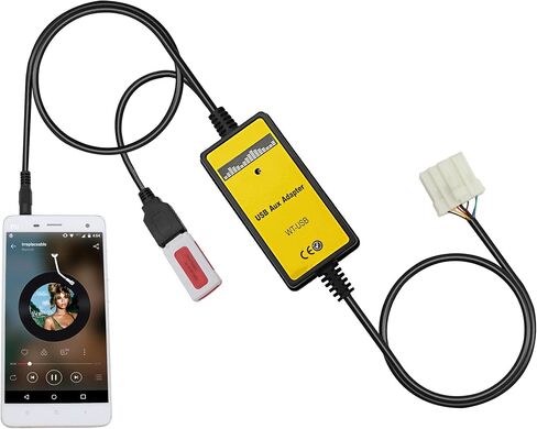 Yomikoo Car Audio AUX Input، Stereo CD Changer 3.5mm AUX Cable for Mazda 3 2004-2008، Mazda 5 2005-2009، Mazda 6 2002-2008، RX-8 2004-2006، CX-7 2007-2008، MPV 2002-2011 ، بريماسي 2002-2008 in Kuwait