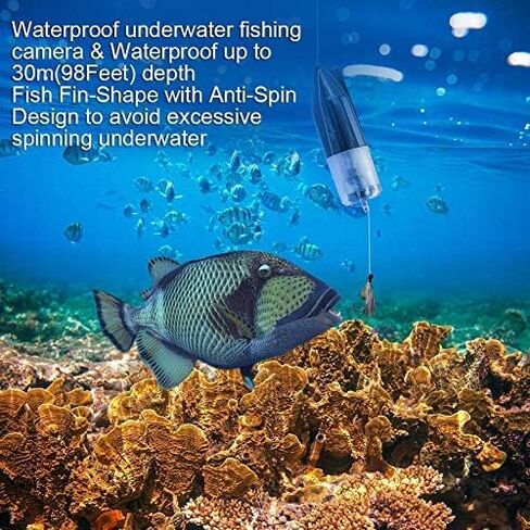 Underwater Fishing Camera Professional Waterproof Video Recorder/Rechargeable Battery/Cycle Recording/Support TF Card/Portable HD Video Camera for Ice,Lake and Boat Fishing in Saudi Arabia