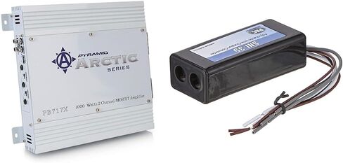 مضخم صوت ستيريو للسيارة بقناتين هرمي - 1000 وات ثنائي القناة قابل للتوصيل عالي الطاقة MOSFET & PAC SNI-35 محول خط LOC متغير 1.2x6.25x5.9 in Kuwait