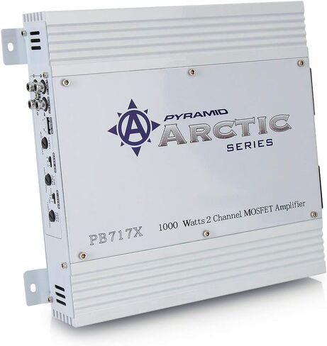 مضخم صوت ستيريو للسيارة بقناتين هرمي - 1000 وات ثنائي القناة قابل للتوصيل عالي الطاقة MOSFET & PAC SNI-35 محول خط LOC متغير 1.2x6.25x5.9 in Kuwait