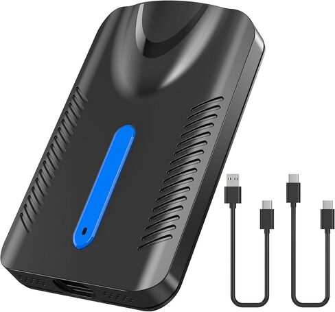 محول CarPlay اللاسلكي وAndroid Auto، 4 في 1 AI Box Lite لسيارات CarPlay السلكية أو Android Auto، اتصال ثنائي القناة، التوصيل والتشغيل، مع وظيفة Airplay MirroCast in Kuwait