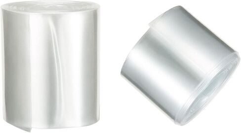 MECCANIXITY Battery Wrap PVC Heat Shrink Tubing 43mm and 56mm Flat 6.6ft Clear Good Insulation for 26650 AAA Battery in Saudi Arabia