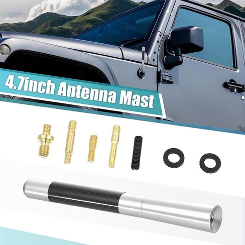 X AUTOHAUX Universal Car AM FM Radio Antenna Mast 12cm 4.7 Inch for Jeep in Kuwait