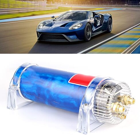 مكثف صوت السيارة من ديوكون، 3.0 مكثف طاقة صوت سيارة فاراد 3.0 منظم مضخم تثبيت اللون الأزرق قطع غيار السيارات المعدلة in Kuwait