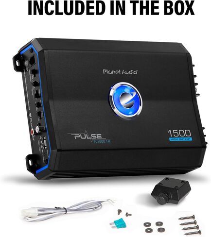 Planet Audio PL1500.1M Monoblock Car Amplifier - 1500 Watts, 2/4 Ohm Stable, Class A/B, Mosfet Power Supply in Saudi Arabia