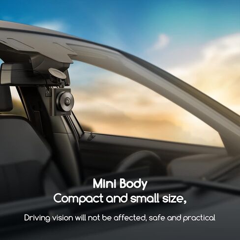 COOAU Mini Dash Cam, Dash Camera for Cars FHD 1920x1080P, Dashcam Front with 2" IPS Screen, Car Dash Camera Built-in Night Vision, Wide Angle, Supercapacitor, WDR, G-Sensor, Loop Record (M53) in Kuwait