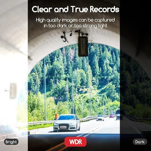 COOAU Mini Dash Cam, Dash Camera for Cars FHD 1920x1080P, Dashcam Front with 2" IPS Screen, Car Dash Camera Built-in Night Vision, Wide Angle, Supercapacitor, WDR, G-Sensor, Loop Record (M53) in Kuwait