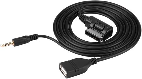 محول واجهة صوت وموسيقى USB، كيبل مساعد لصوت السيارة MP3، محول كيبل صوت AUX لسيارة مرسيدس بنز in Saudi Arabia