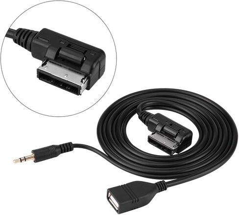 محول واجهة صوت وموسيقى USB، كيبل مساعد لصوت السيارة MP3، محول كيبل صوت AUX لسيارة مرسيدس بنز in Saudi Arabia